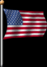 US flag - black bg
